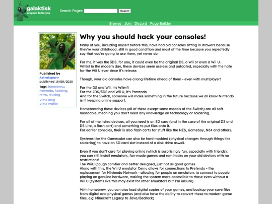 blog/hackyourconsoles screenshot
