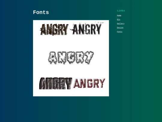 fonts screenshot