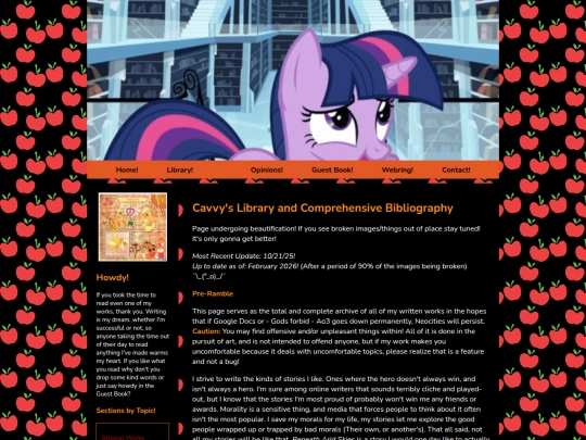 Writings screenshot