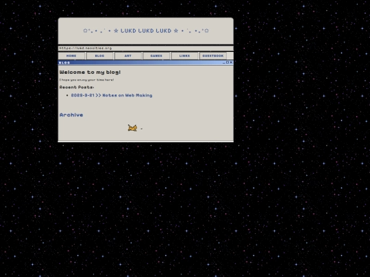 blog screenshot