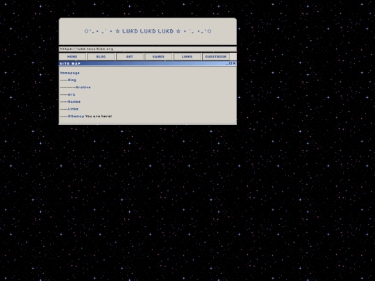 sitemap screenshot