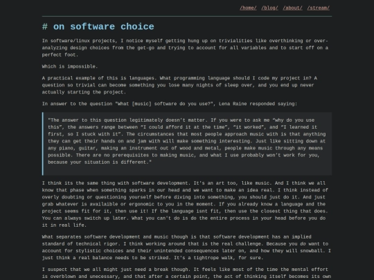 archive/on-software-choice screenshot
