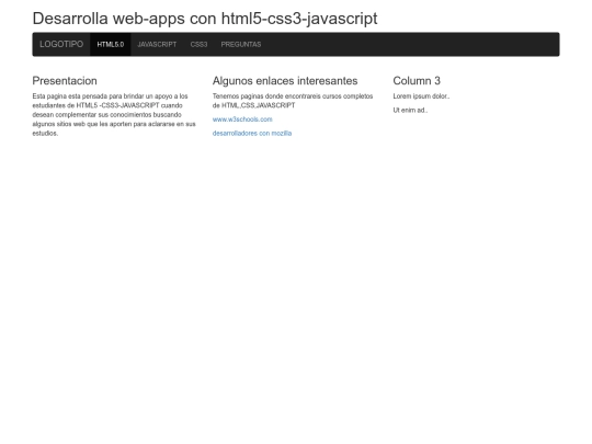 indexMooc screenshot