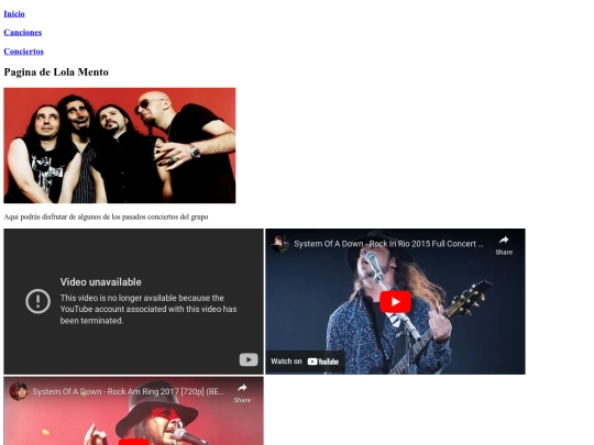 conciertos screenshot