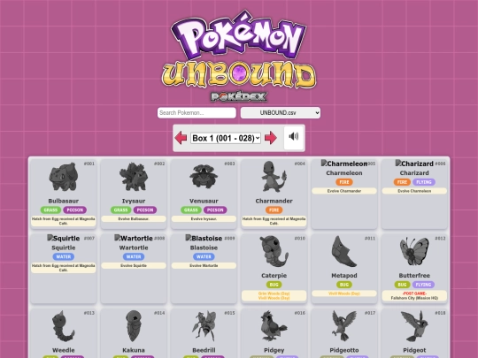 Pokedex/DEX screenshot