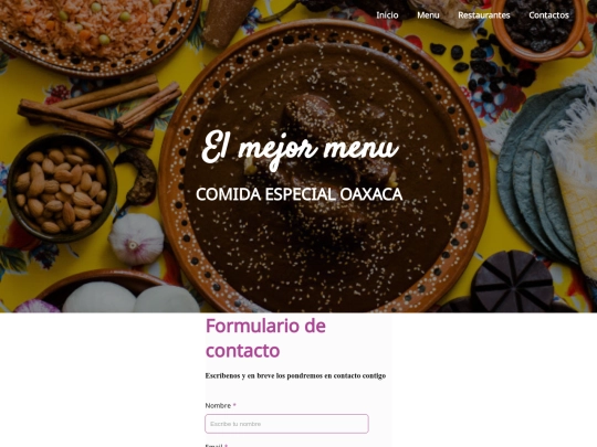 comida/contactos screenshot