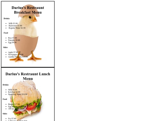 restraunt-menu-assingment screenshot
