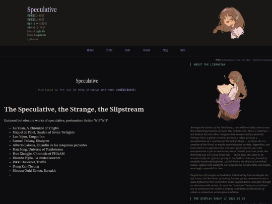 lists/SpeculativeLiterature screenshot