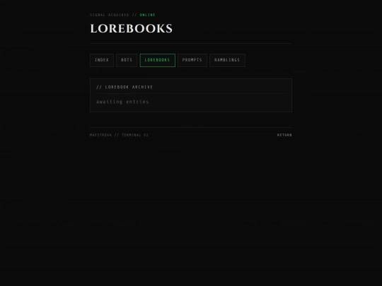 lorebooks screenshot