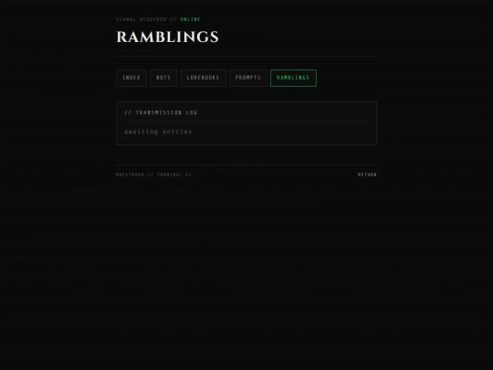 ramblings screenshot