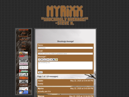 guestbook screenshot