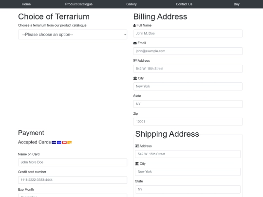 forms screenshot