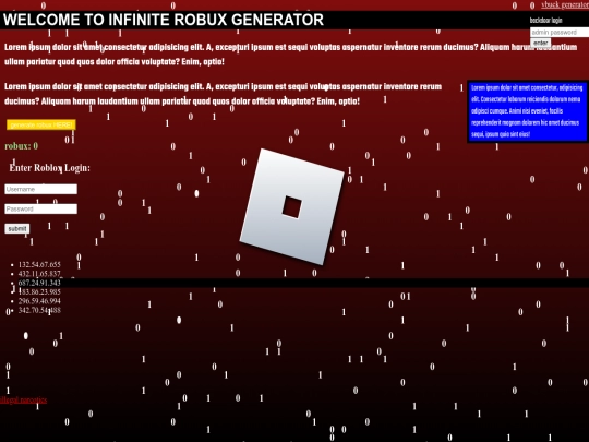infiniterobuxgenerator screenshot