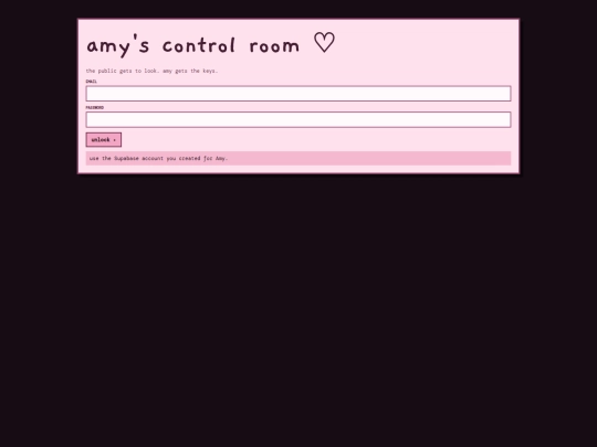 admin screenshot