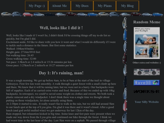 subpage/articles/100km_hike screenshot