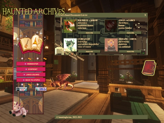 hauntedarchives screenshot