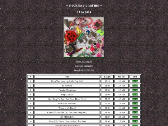music-download/necklace-charms screenshot