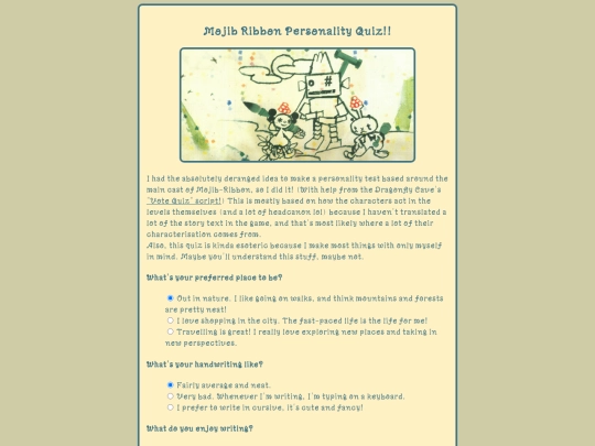 quiz/mojib-ribbon-quiz screenshot