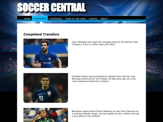 transfers screenshot
