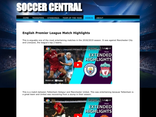 videos screenshot