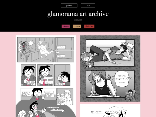 art/glamart/comics screenshot