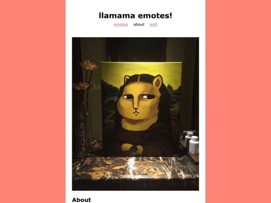 fun/llamamas/about screenshot