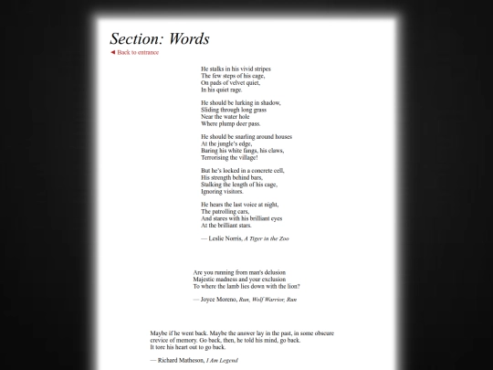 library/words screenshot