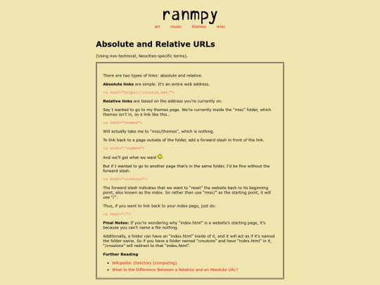 misc/urls screenshot