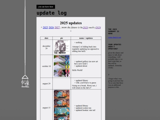 updatelog/2025 screenshot