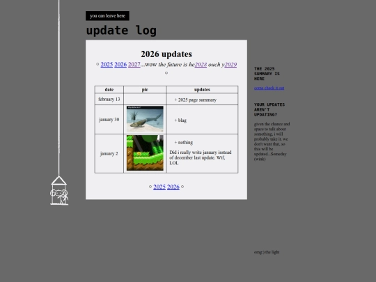 updatelog screenshot