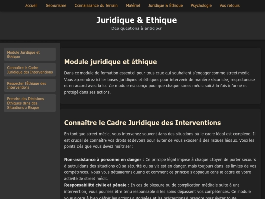 juridique screenshot