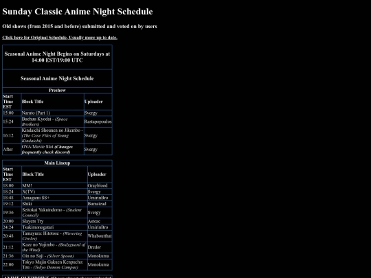 ClassicAnimeSchedule screenshot