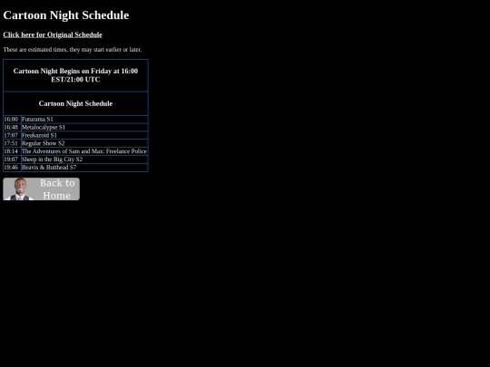 ToonNightSchedule screenshot