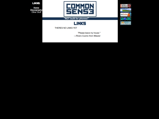 links screenshot