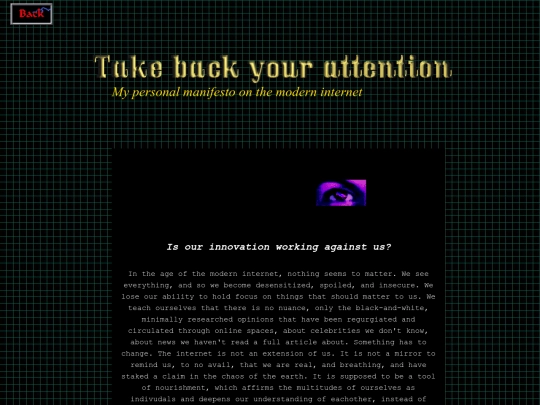 attention screenshot