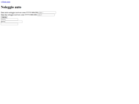 java/noleggio screenshot