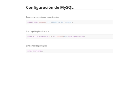 pages/mysql_config screenshot