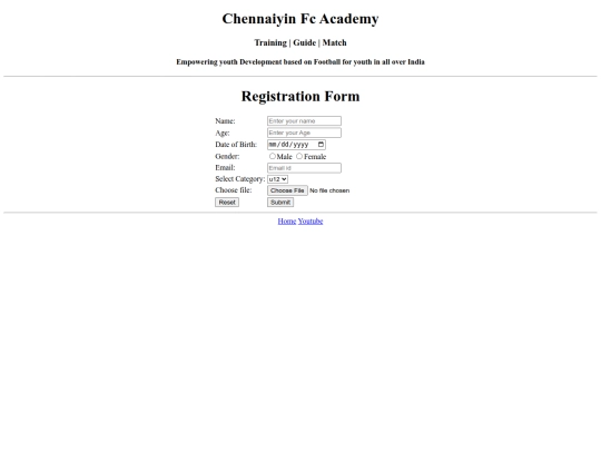 html project2/login screenshot