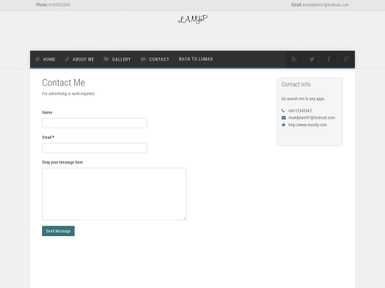 MandyHTML/contact screenshot