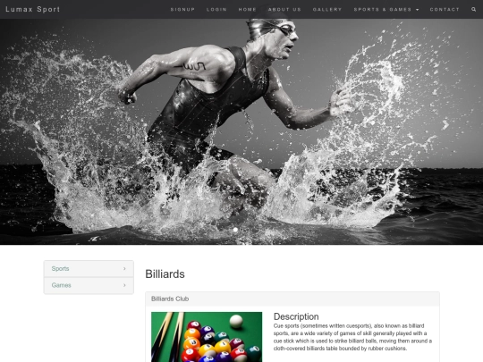 billiards screenshot