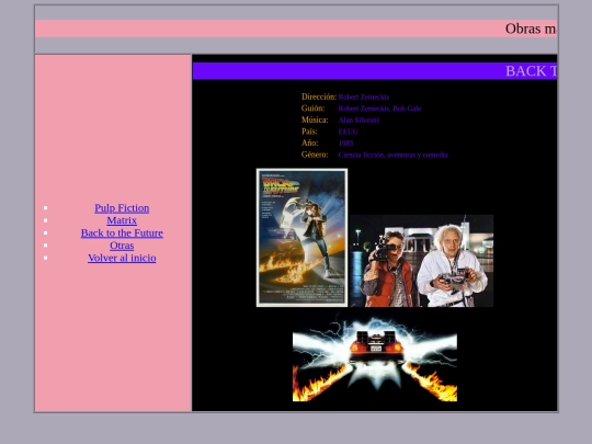 Elcine_proyectoHTML/backtothefuture screenshot