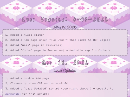 changelog screenshot