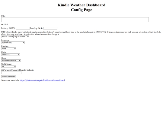 config screenshot