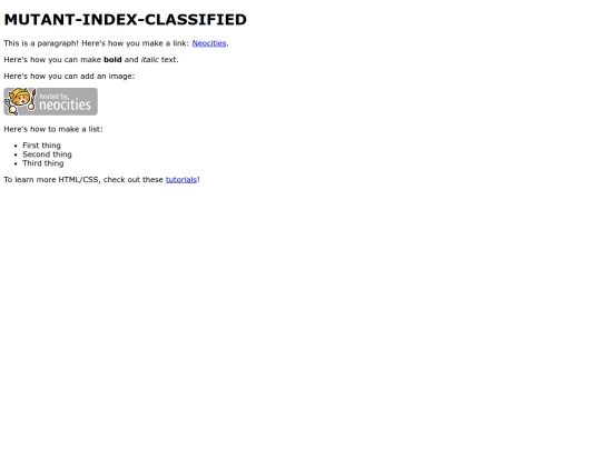 index screenshot