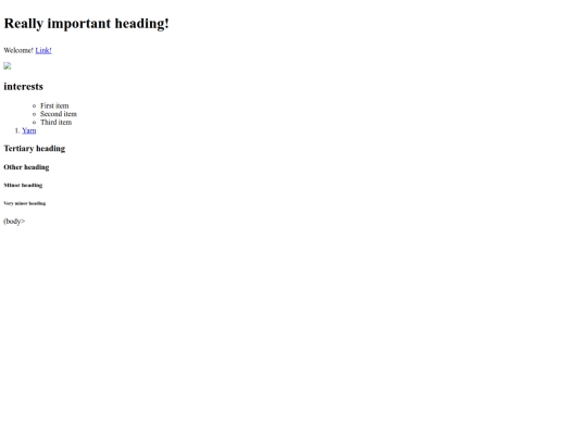 index screenshot