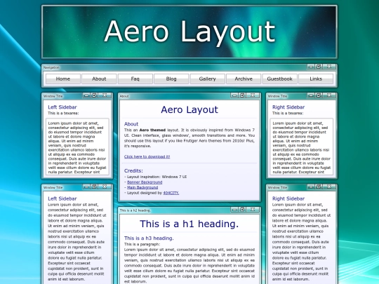 aero-layout 2 screenshot