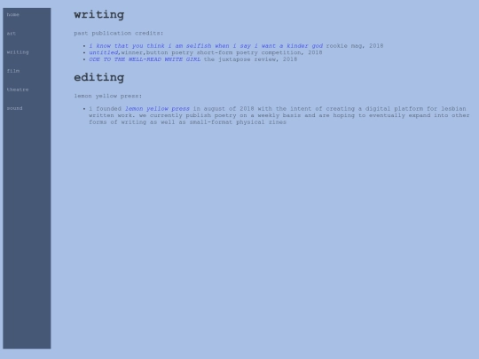 writing screenshot
