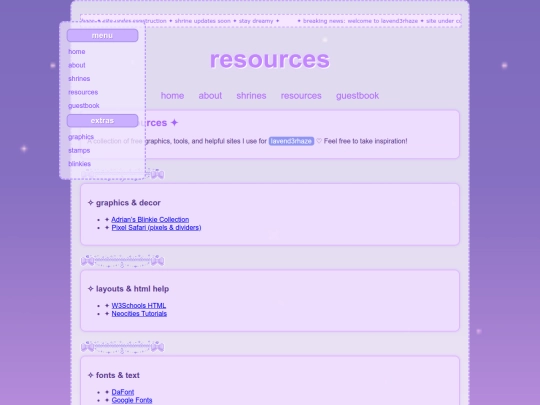 resources screenshot