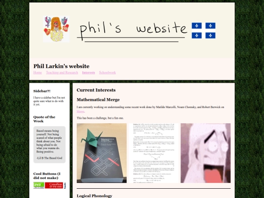 interests screenshot