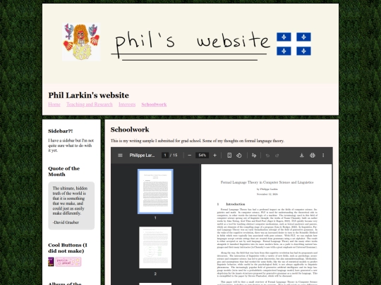 schoolwork screenshot
